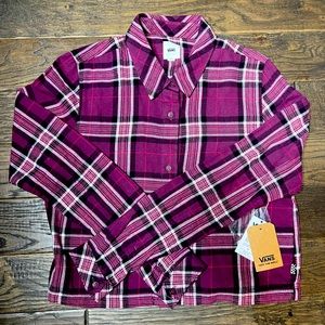Vans Off the Wall cropped flannel